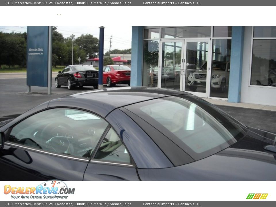 2013 Mercedes-Benz SLK 250 Roadster Lunar Blue Metallic / Sahara Beige Photo #13