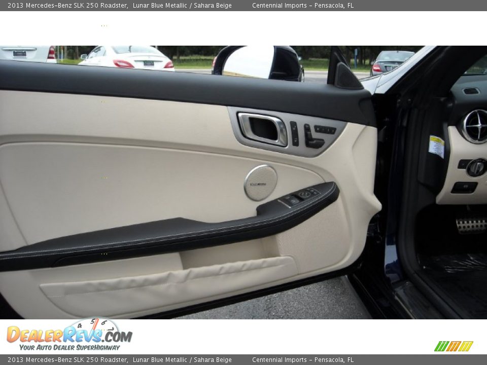 2013 Mercedes-Benz SLK 250 Roadster Lunar Blue Metallic / Sahara Beige Photo #18