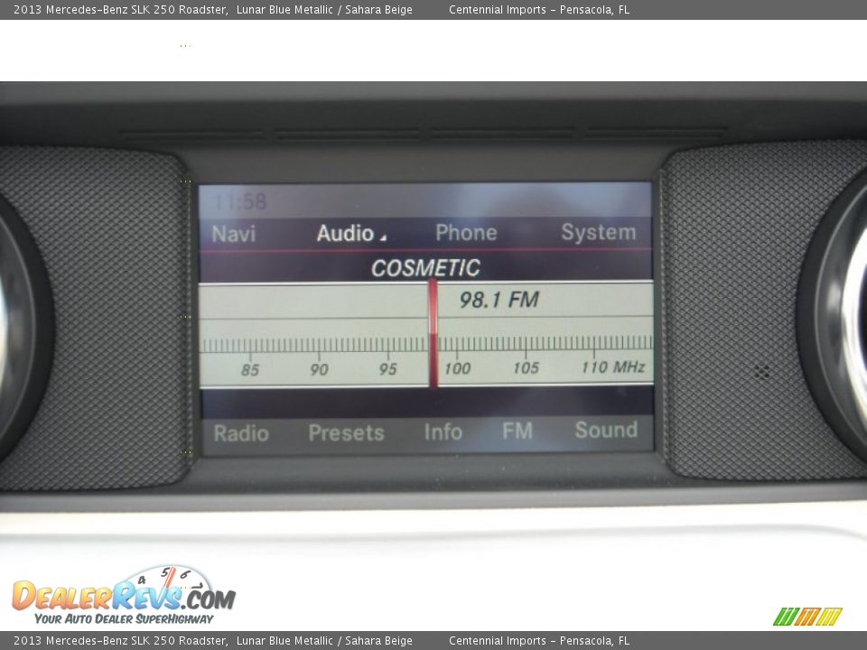 2013 Mercedes-Benz SLK 250 Roadster Lunar Blue Metallic / Sahara Beige Photo #21