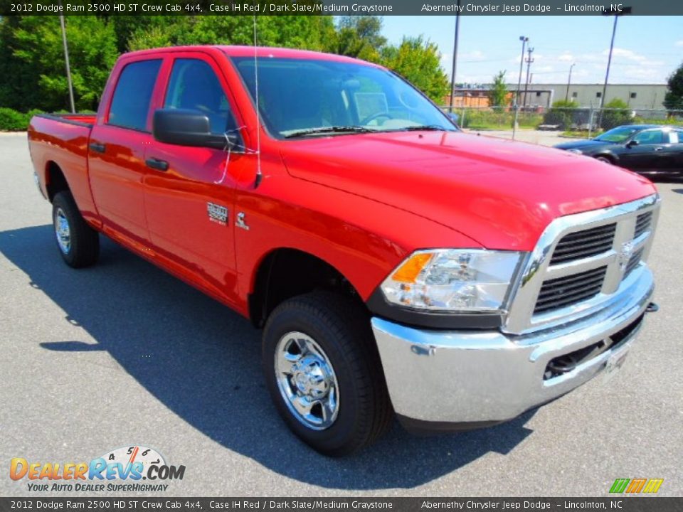 2012 Dodge Ram 2500 HD ST Crew Cab 4x4 Case IH Red / Dark Slate/Medium Graystone Photo #2