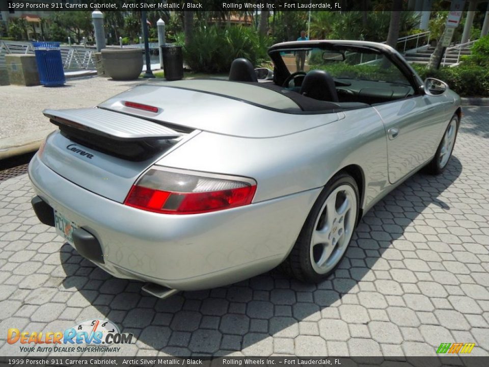1999 Porsche 911 Carrera Cabriolet Arctic Silver Metallic / Black Photo #3