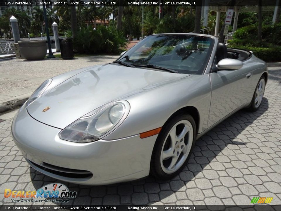 1999 Porsche 911 Carrera Cabriolet Arctic Silver Metallic / Black Photo #4