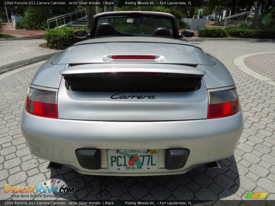 1999 Porsche 911 Carrera Cabriolet Arctic Silver Metallic / Black Photo #6