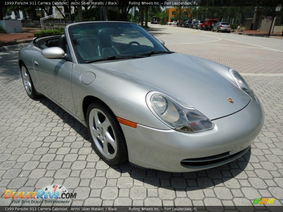 1999 Porsche 911 Carrera Cabriolet Arctic Silver Metallic / Black Photo #7