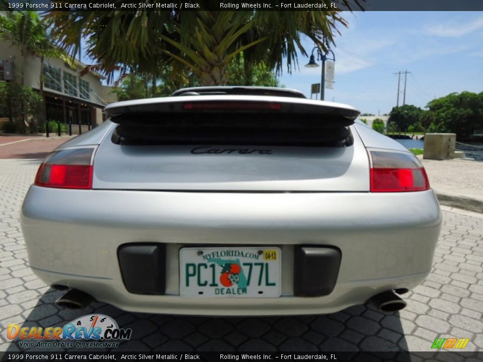 1999 Porsche 911 Carrera Cabriolet Arctic Silver Metallic / Black Photo #9