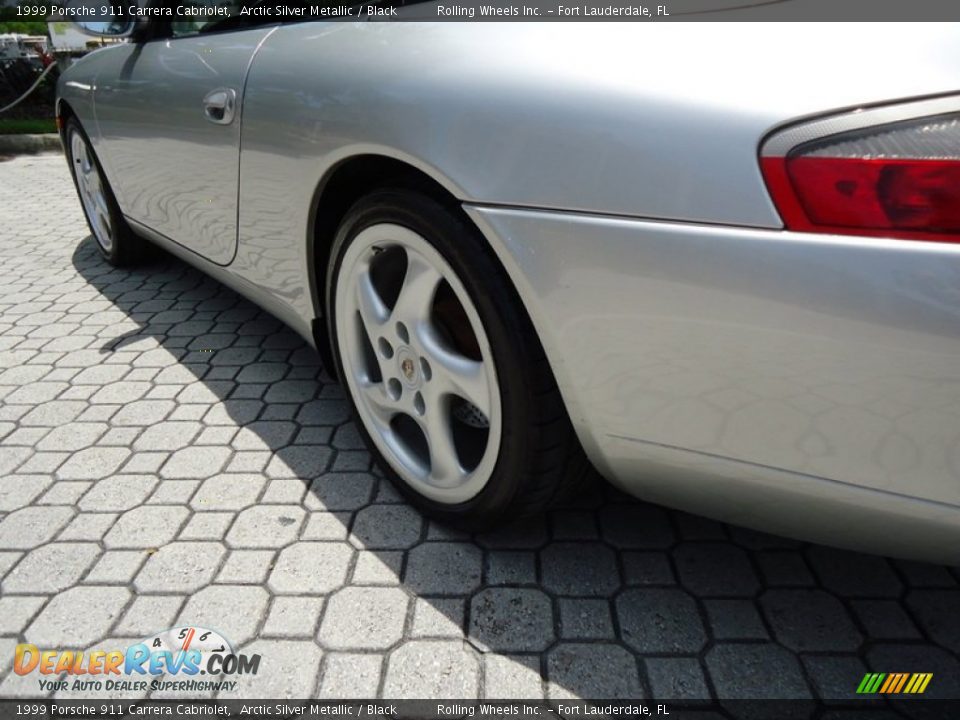 1999 Porsche 911 Carrera Cabriolet Arctic Silver Metallic / Black Photo #11