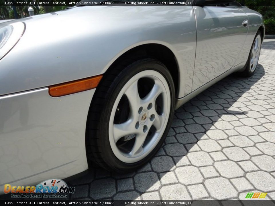 1999 Porsche 911 Carrera Cabriolet Arctic Silver Metallic / Black Photo #12