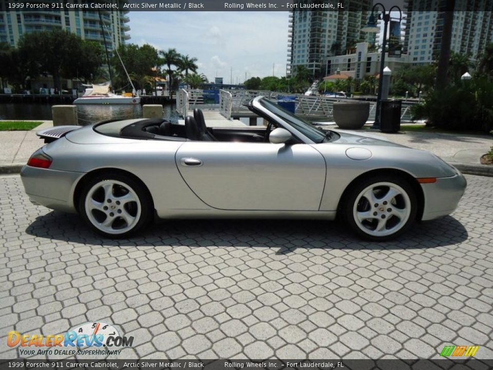 1999 Porsche 911 Carrera Cabriolet Arctic Silver Metallic / Black Photo #15