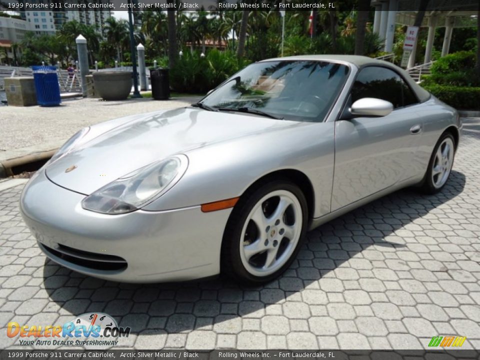1999 Porsche 911 Carrera Cabriolet Arctic Silver Metallic / Black Photo #32