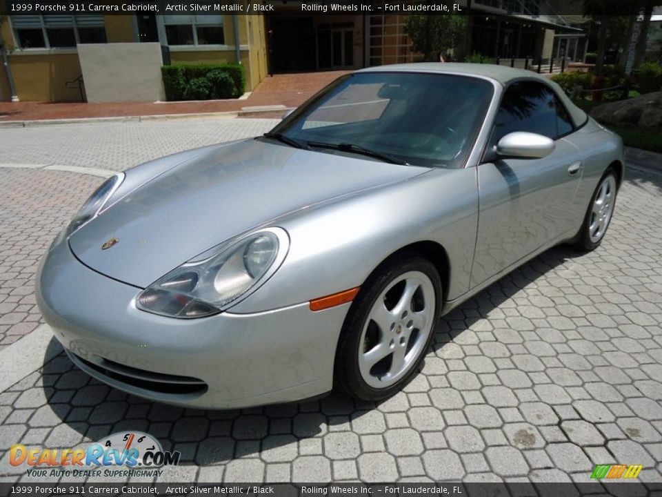 1999 Porsche 911 Carrera Cabriolet Arctic Silver Metallic / Black Photo #36