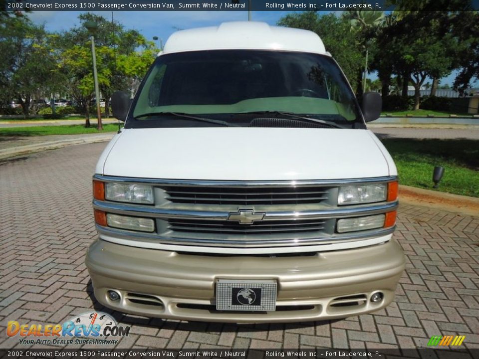 Summit White 2002 Chevrolet Express 1500 Passenger Conversion Van Photo #5