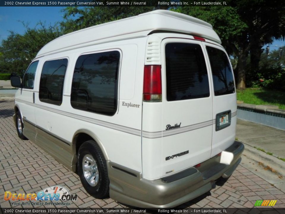 Summit White 2002 Chevrolet Express 1500 Passenger Conversion Van Photo #6