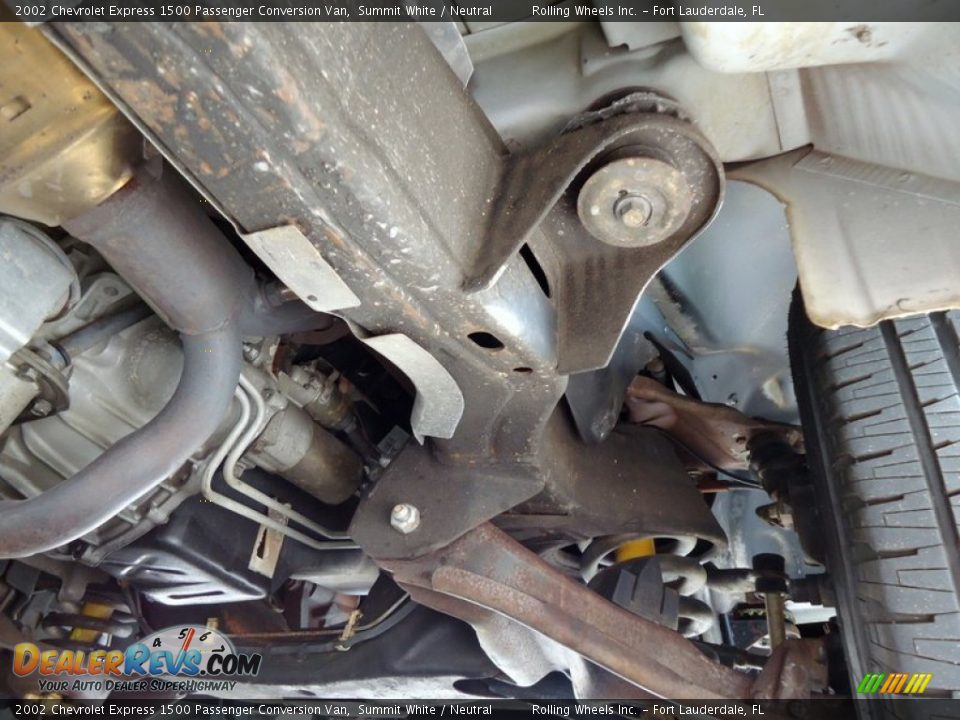 Undercarriage of 2002 Chevrolet Express 1500 Passenger Conversion Van Photo #13