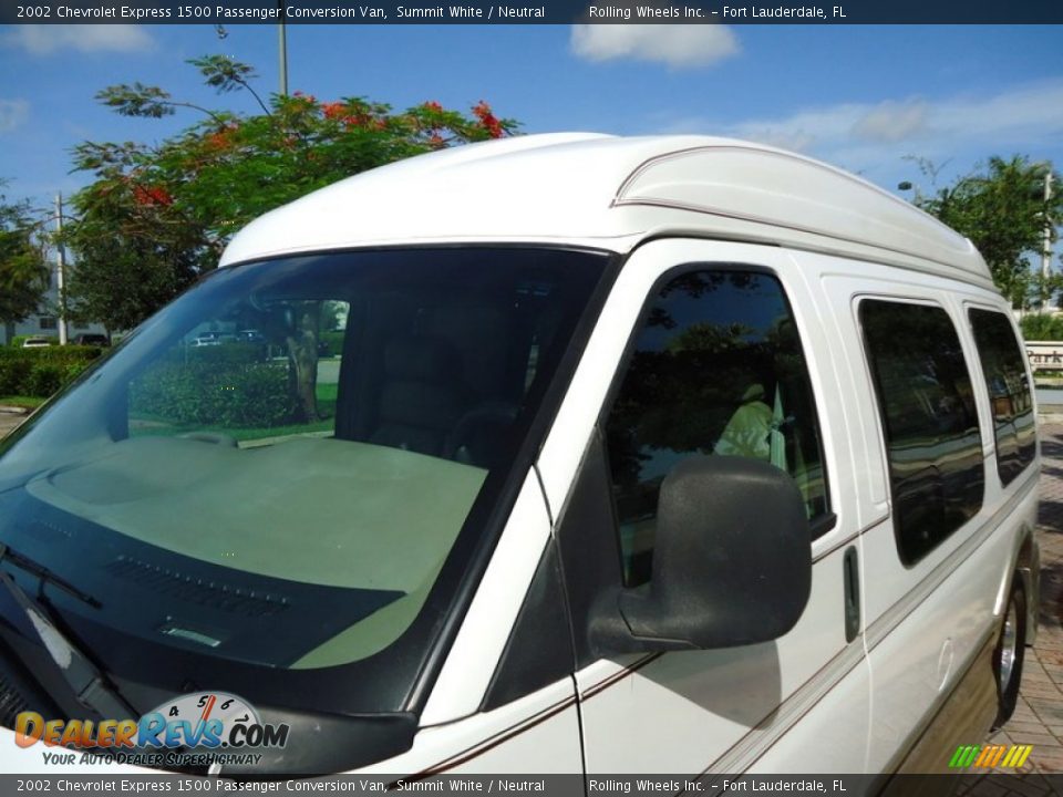 2002 Chevrolet Express 1500 Passenger Conversion Van Summit White / Neutral Photo #19