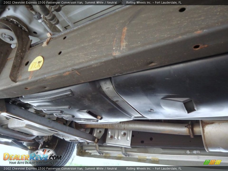 Undercarriage of 2002 Chevrolet Express 1500 Passenger Conversion Van Photo #21