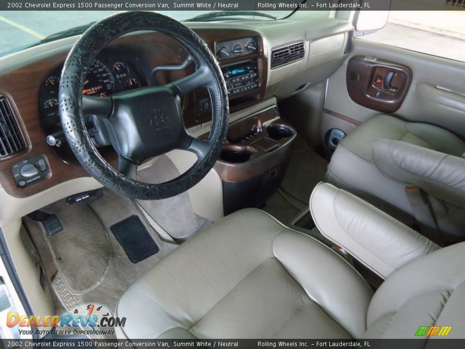 Neutral Interior - 2002 Chevrolet Express 1500 Passenger Conversion Van Photo #33