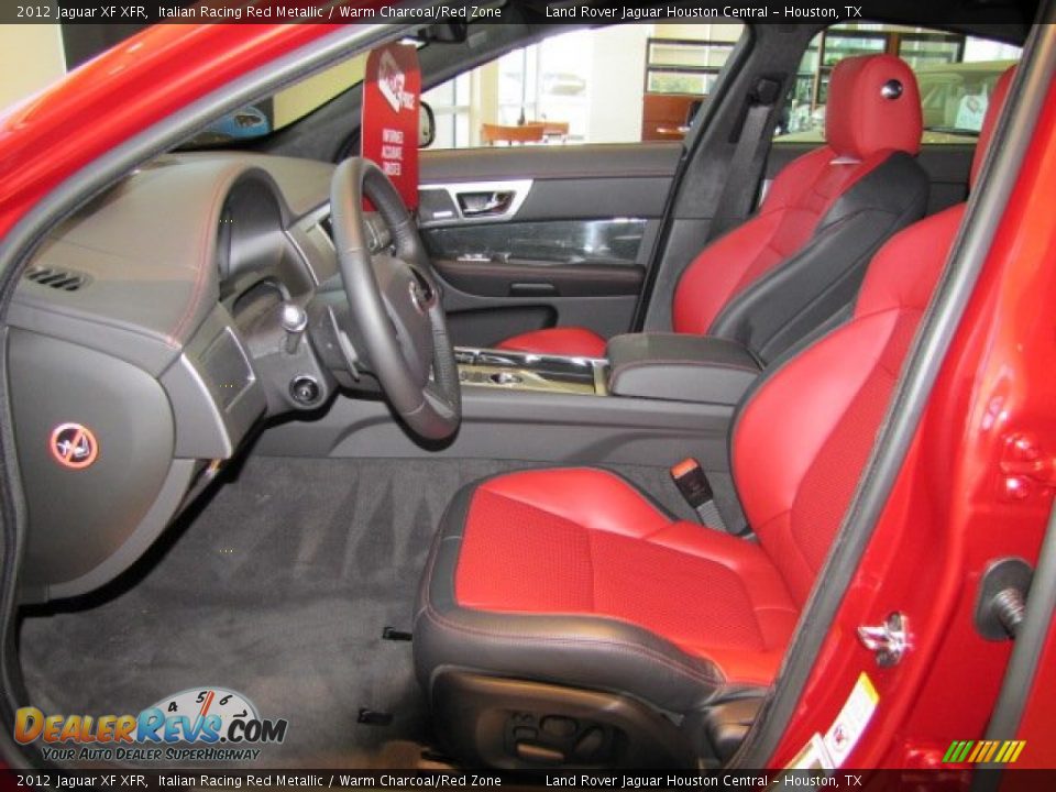 Warm Charcoal/Red Zone Interior - 2012 Jaguar XF XFR Photo #2