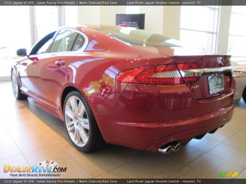 2012 Jaguar XF XFR Italian Racing Red Metallic / Warm Charcoal/Red Zone Photo #8