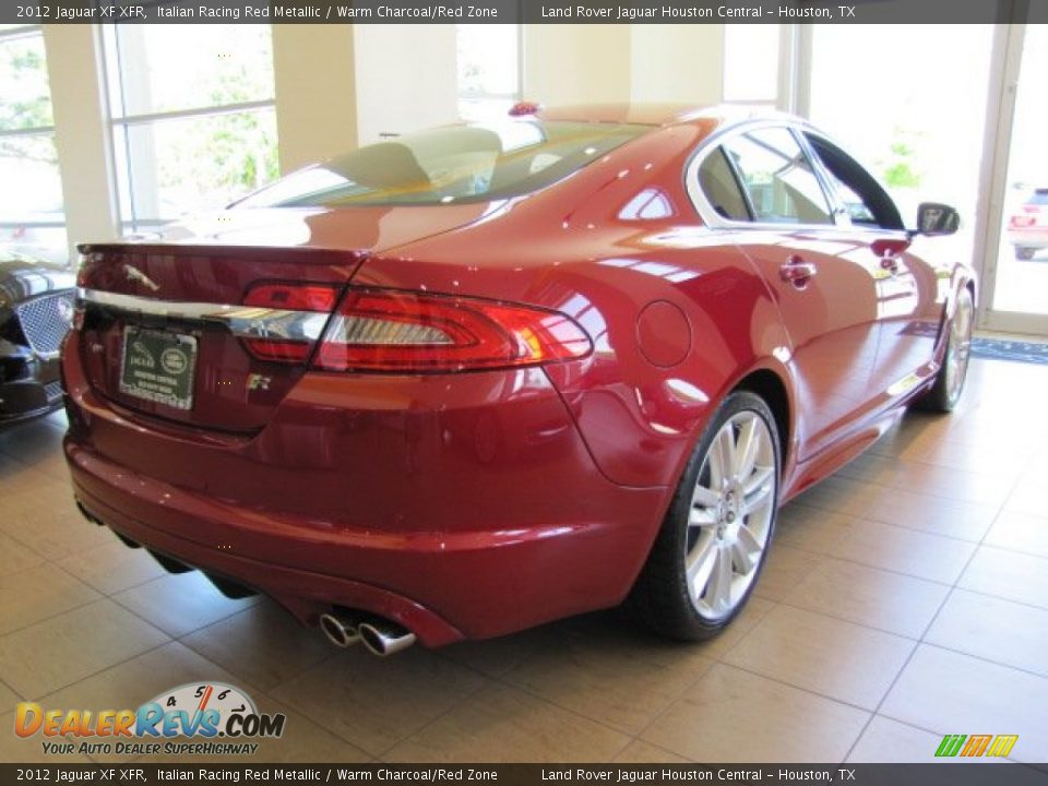 2012 Jaguar XF XFR Italian Racing Red Metallic / Warm Charcoal/Red Zone Photo #10