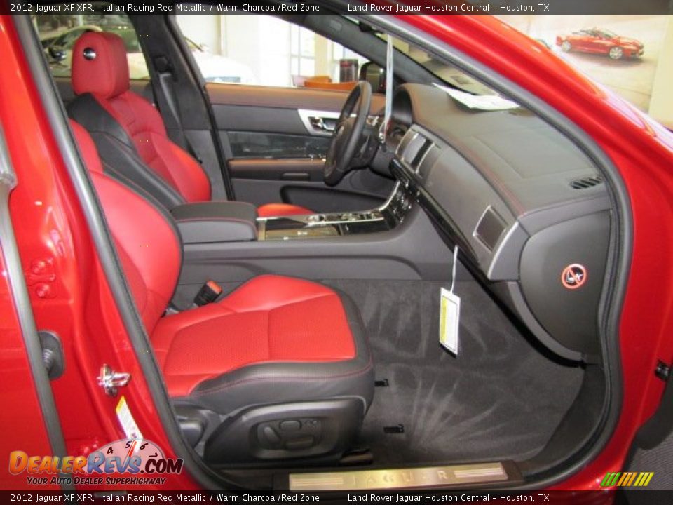 Warm Charcoal/Red Zone Interior - 2012 Jaguar XF XFR Photo #15