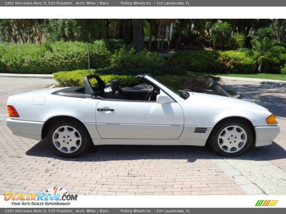 Arctic White 1992 Mercedes-Benz SL 500 Roadster Photo #2