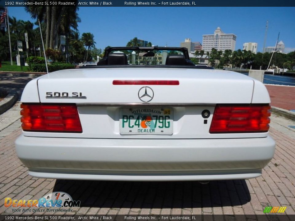 1992 Mercedes-Benz SL 500 Roadster Arctic White / Black Photo #5