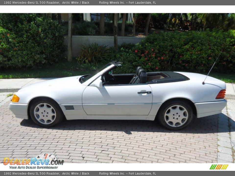 Arctic White 1992 Mercedes-Benz SL 500 Roadster Photo #7