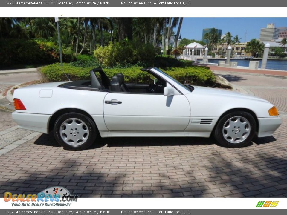 Arctic White 1992 Mercedes-Benz SL 500 Roadster Photo #8