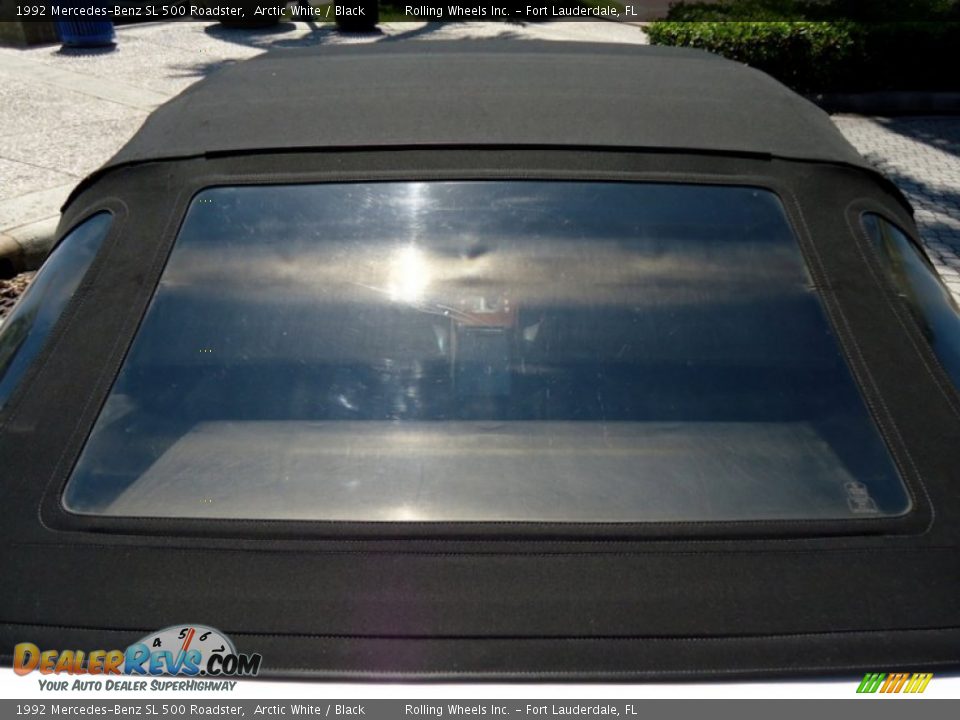 1992 Mercedes-Benz SL 500 Roadster Arctic White / Black Photo #15