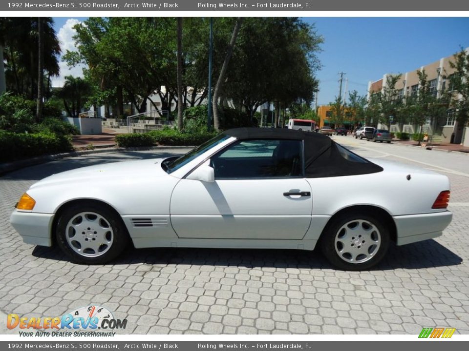Arctic White 1992 Mercedes-Benz SL 500 Roadster Photo #18
