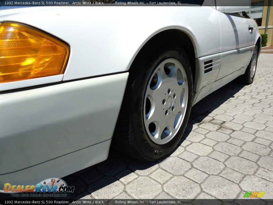 1992 Mercedes-Benz SL 500 Roadster Arctic White / Black Photo #21