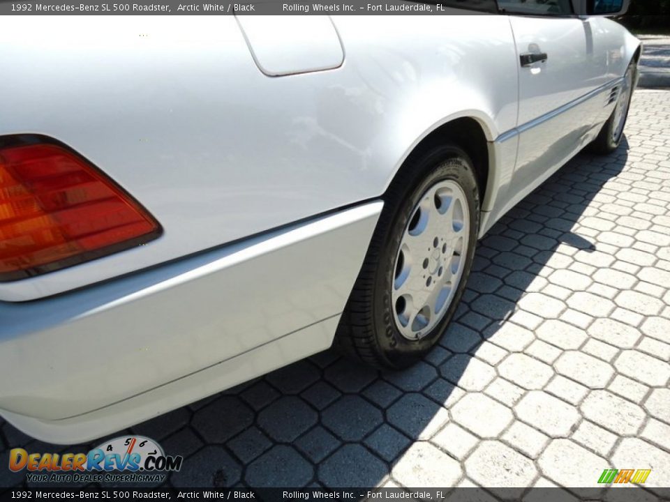 1992 Mercedes-Benz SL 500 Roadster Arctic White / Black Photo #24