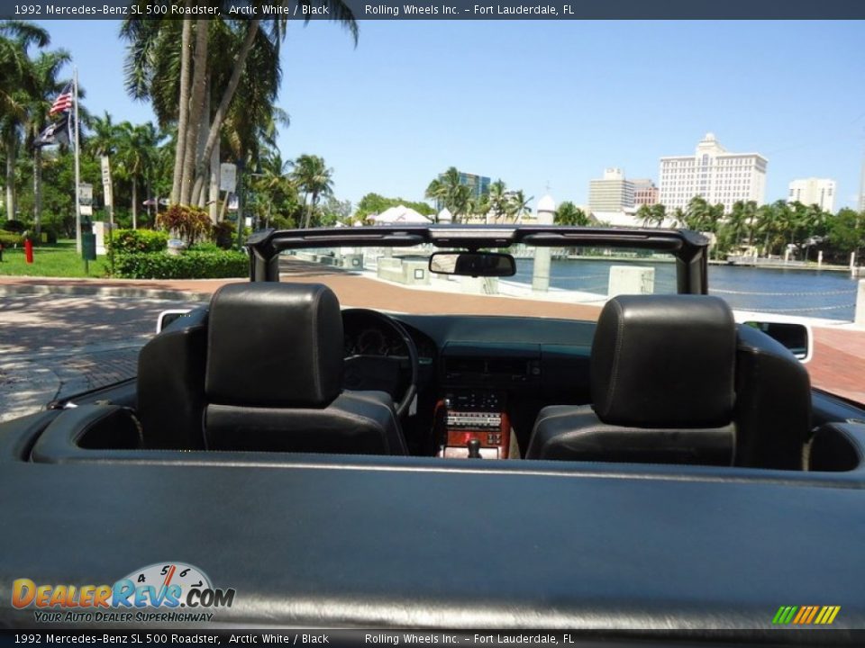 1992 Mercedes-Benz SL 500 Roadster Arctic White / Black Photo #26
