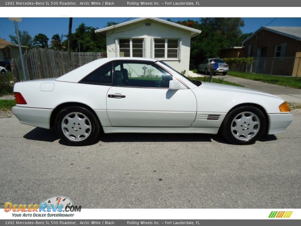 Arctic White 1992 Mercedes-Benz SL 500 Roadster Photo #27