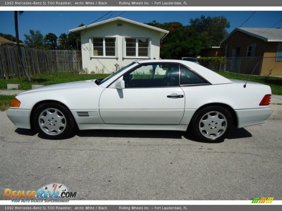 Arctic White 1992 Mercedes-Benz SL 500 Roadster Photo #33