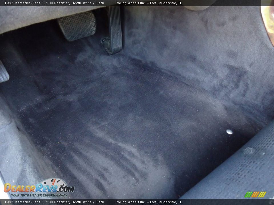 1992 Mercedes-Benz SL 500 Roadster Arctic White / Black Photo #35