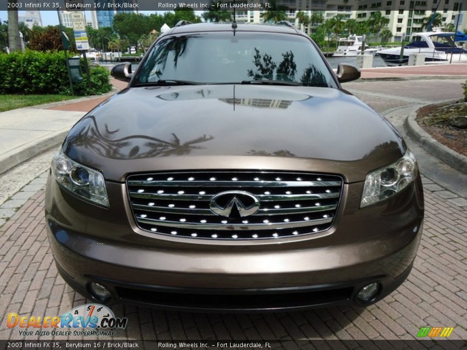 2003 Infiniti FX 35 Beryllium 16 / Brick/Black Photo #5