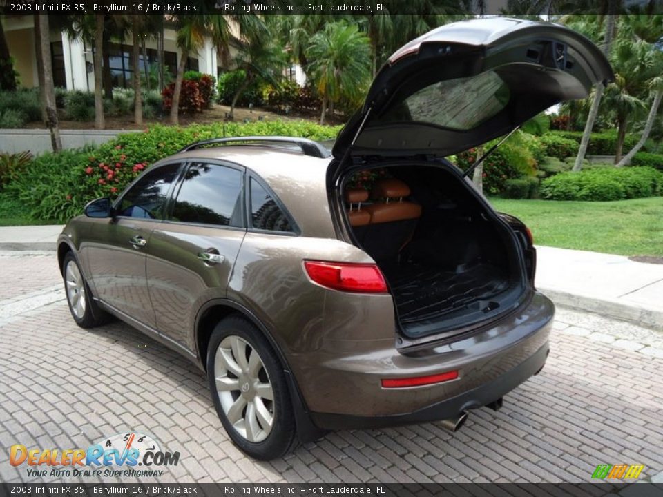 2003 Infiniti FX 35 Beryllium 16 / Brick/Black Photo #6