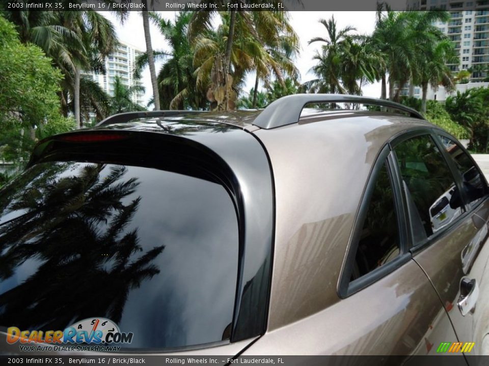 2003 Infiniti FX 35 Beryllium 16 / Brick/Black Photo #9