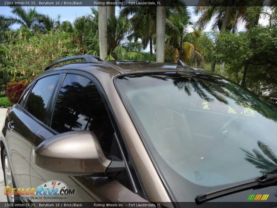 2003 Infiniti FX 35 Beryllium 16 / Brick/Black Photo #12