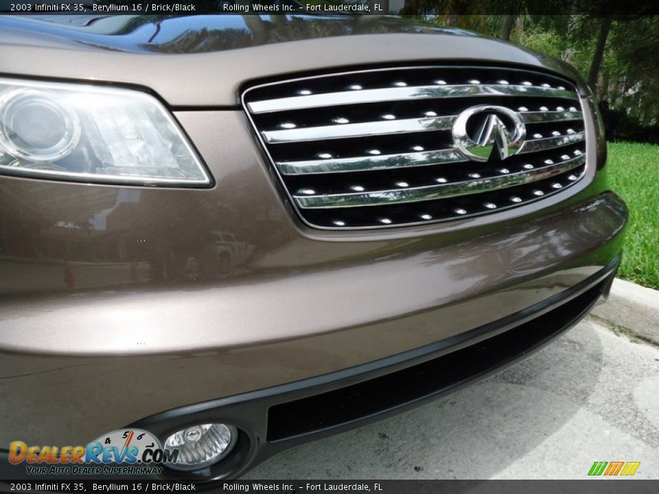 2003 Infiniti FX 35 Beryllium 16 / Brick/Black Photo #13