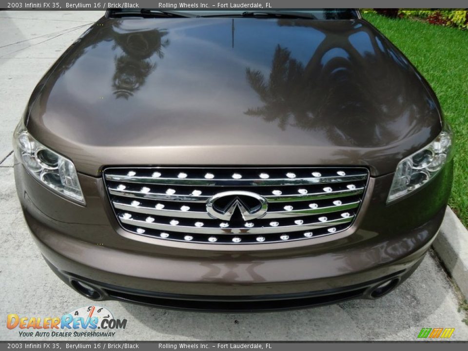 2003 Infiniti FX 35 Beryllium 16 / Brick/Black Photo #14