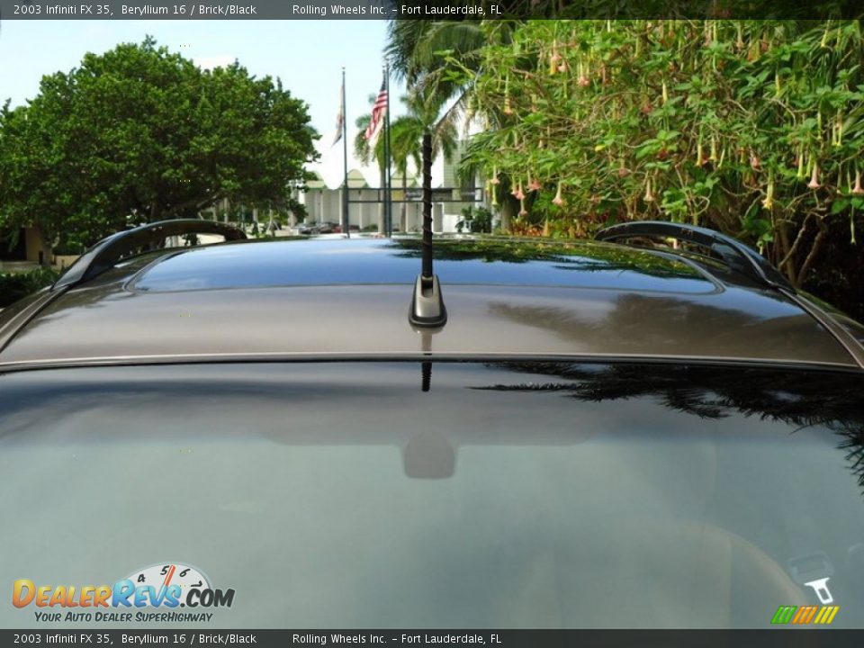 2003 Infiniti FX 35 Beryllium 16 / Brick/Black Photo #16