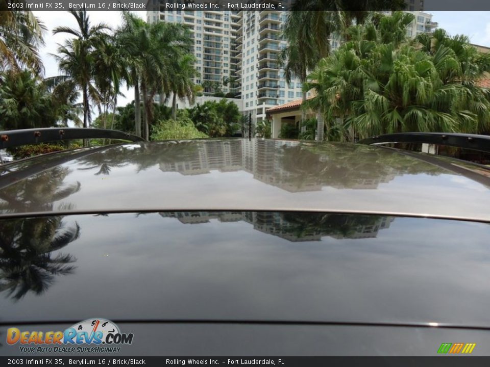 2003 Infiniti FX 35 Beryllium 16 / Brick/Black Photo #21