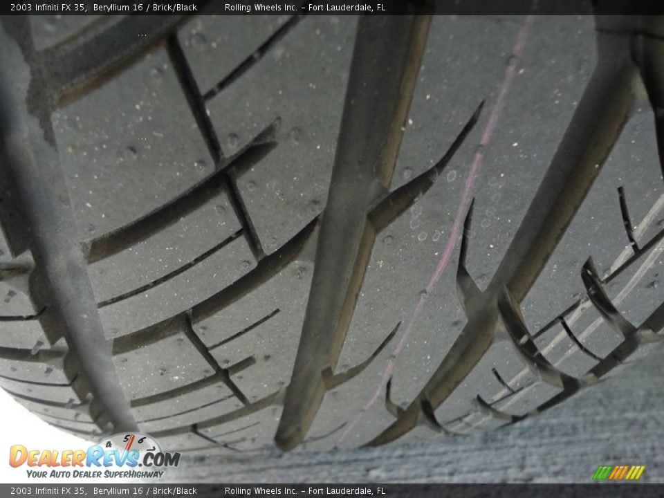 2003 Infiniti FX 35 Beryllium 16 / Brick/Black Photo #22