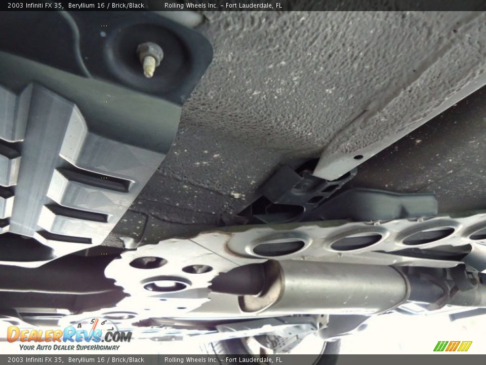 2003 Infiniti FX 35 Beryllium 16 / Brick/Black Photo #26