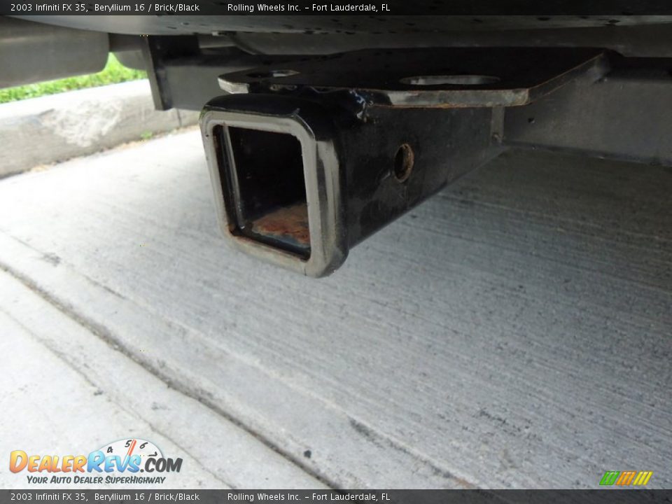 2003 Infiniti FX 35 Beryllium 16 / Brick/Black Photo #32