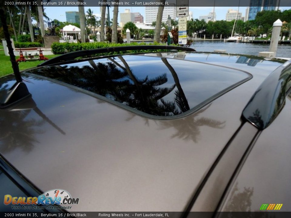 2003 Infiniti FX 35 Beryllium 16 / Brick/Black Photo #33