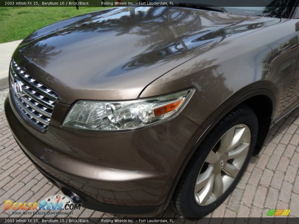 2003 Infiniti FX 35 Beryllium 16 / Brick/Black Photo #34