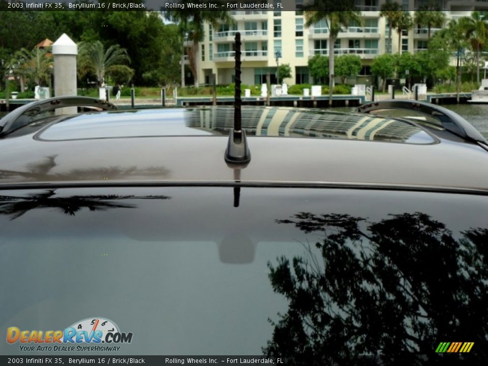 2003 Infiniti FX 35 Beryllium 16 / Brick/Black Photo #35